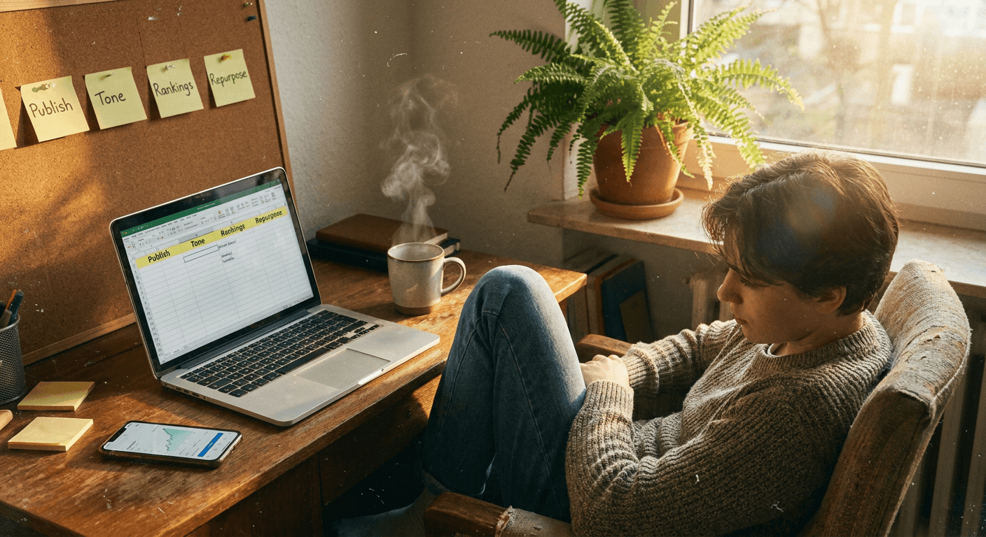 4 Checks Your AI Content Tool Must Pass: Publish, Match Tone, Track Rankings, Repurpose