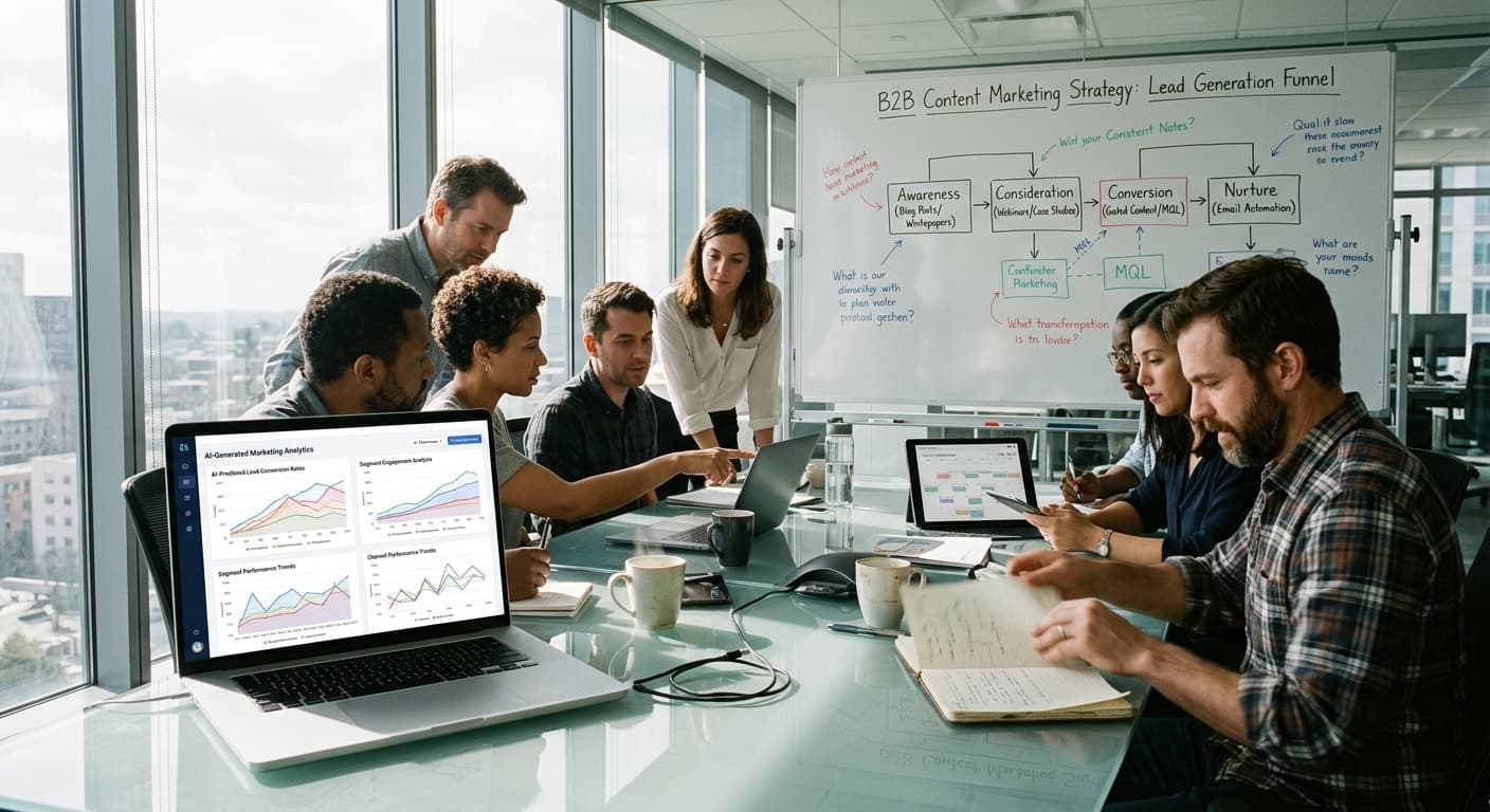 B2B Lead Generation Simplified with AI Driven Content Marketing Strategies