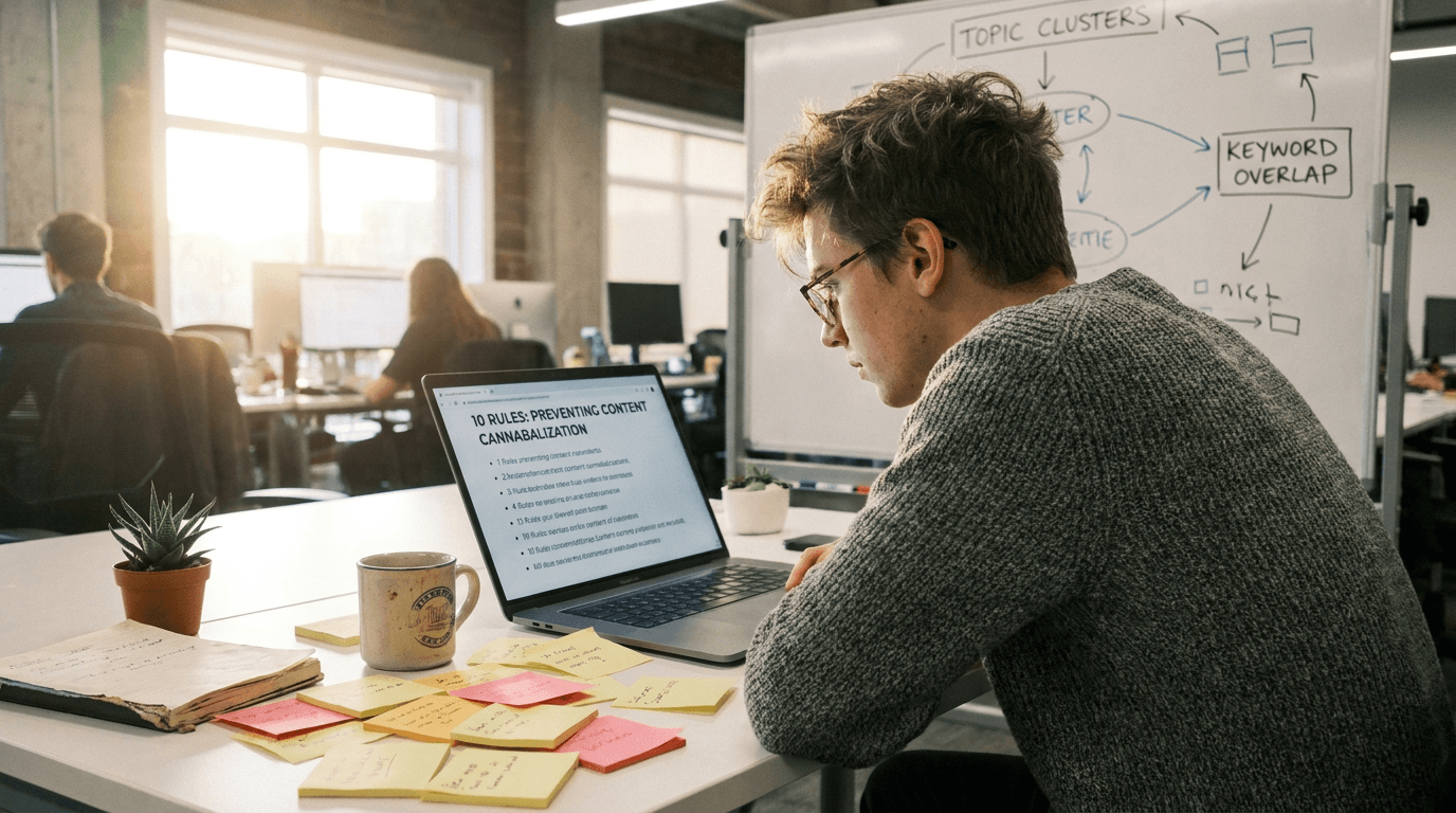 How to Prevent Content Cannibalization Before You Publish (10-Rule Checklist)