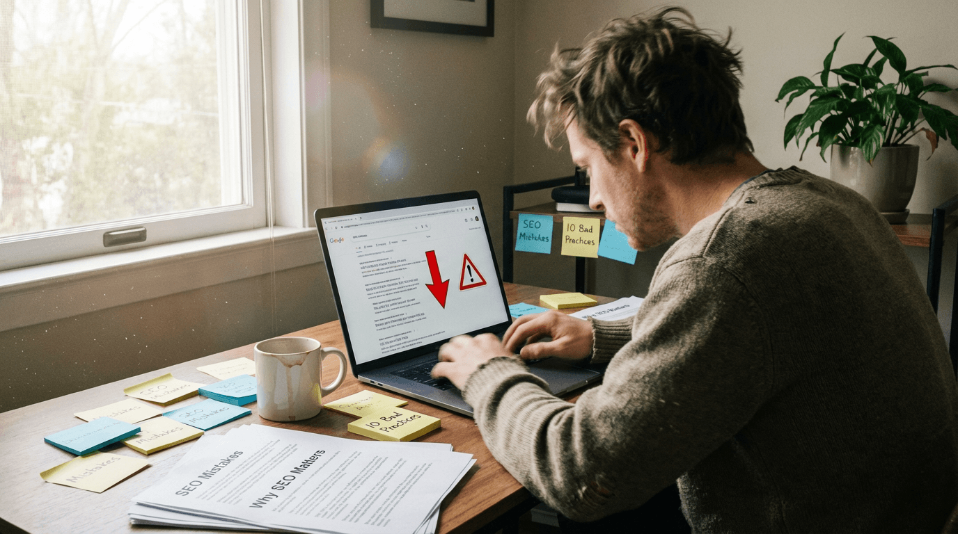 SEO Mistakes That Kill Rankings: 10 Bad Practices to Stop Doing Now