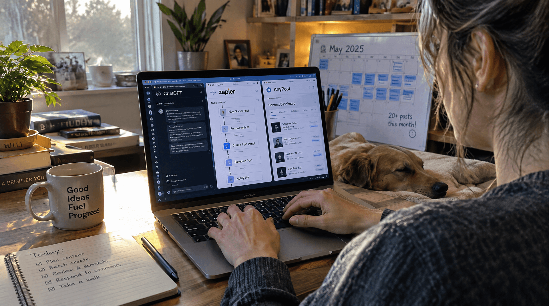 ChatGPT + Zapier vs AnyPost: Which Saves More Hours Publishing 20+ Posts Monthly