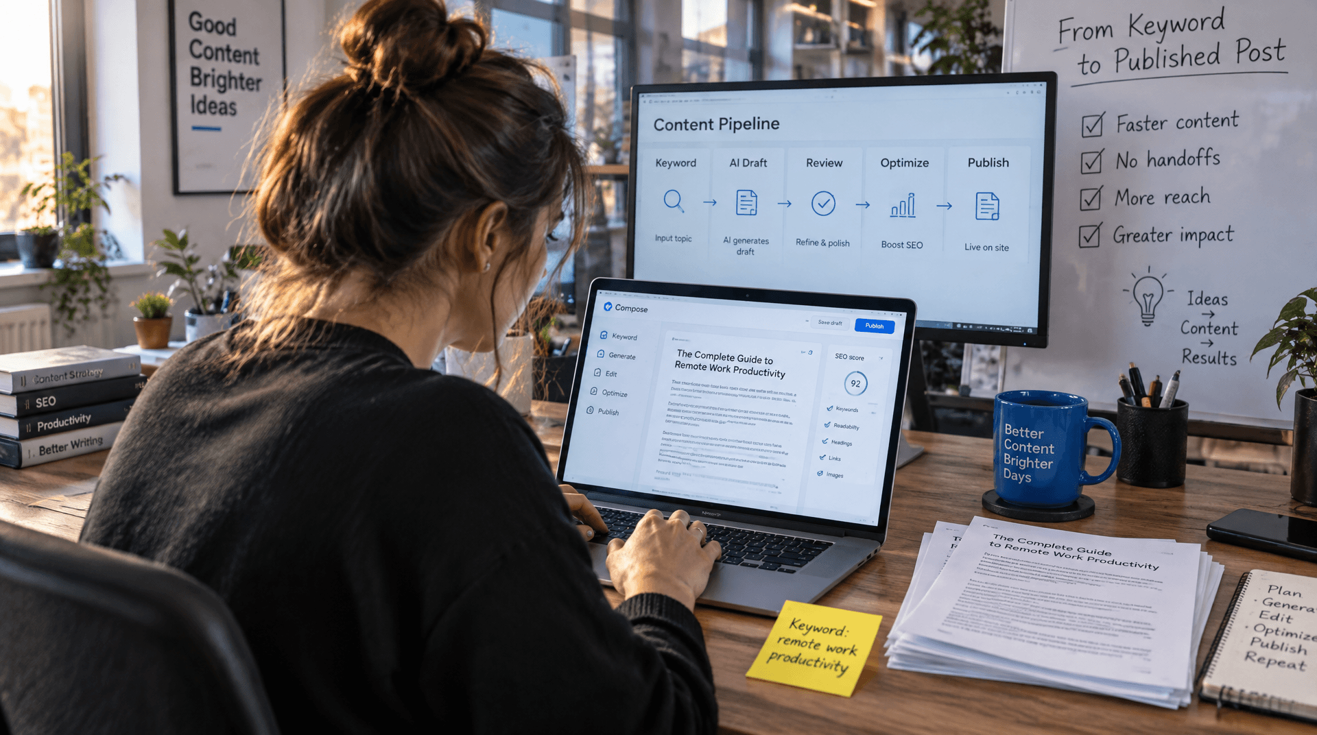 How to Wire AI Content from Keyword to Published Post Without Manual Handoffs