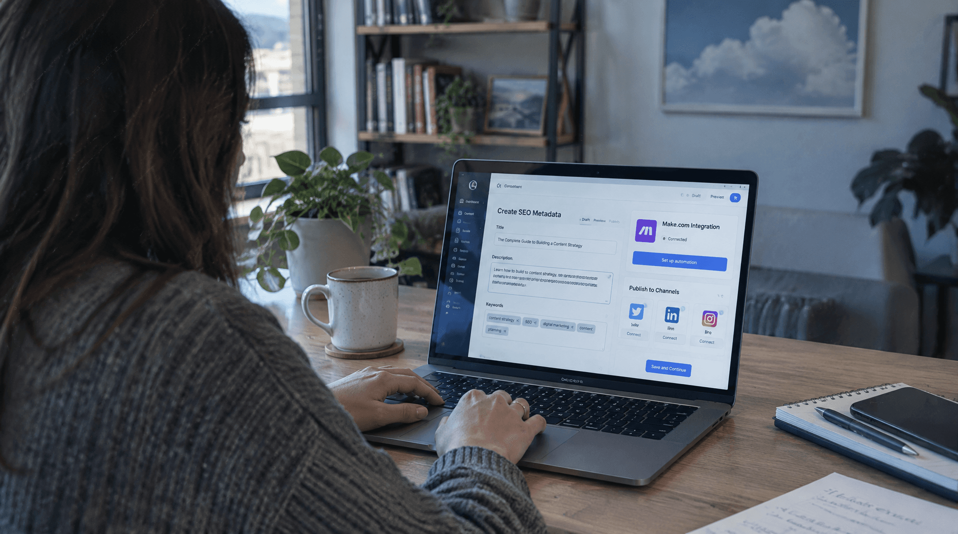 Which CMS Connects to Make.com for Automated SEO Metadata and Cross-Channel Publishing